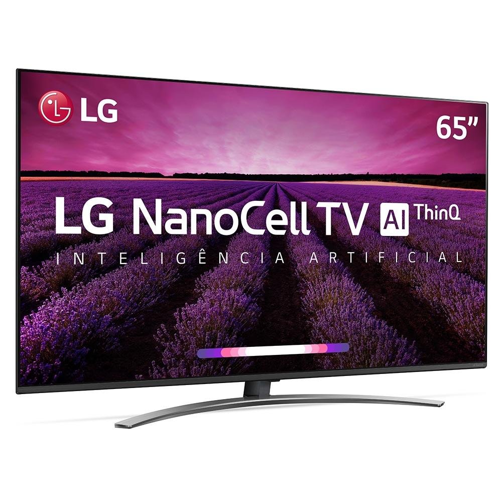 Imagem 2 de 9 do produto Smart TV LG 65 Polegadas LED UHD 4K NanoCell, 4 HDMI, 2 USB, Wi-Fi, Conversor Digital, ThinQ AI, HDR - 65SM8100