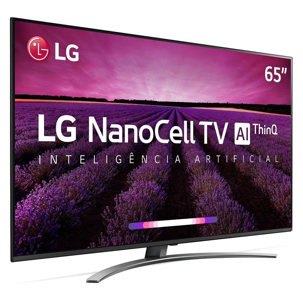 Imagem 3 de 9 do produto Smart TV LG 65 Polegadas LED UHD 4K NanoCell, 4 HDMI, 2 USB, Wi-Fi, Conversor Digital, ThinQ AI, HDR - 65SM8100