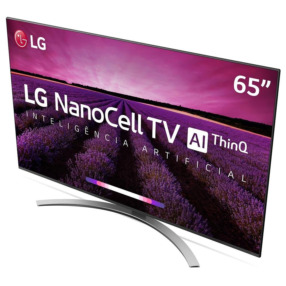 Imagem 6 de 9 do produto Smart TV LG 65 Polegadas LED UHD 4K NanoCell, 4 HDMI, 2 USB, Wi-Fi, Conversor Digital, ThinQ AI, HDR - 65SM8100