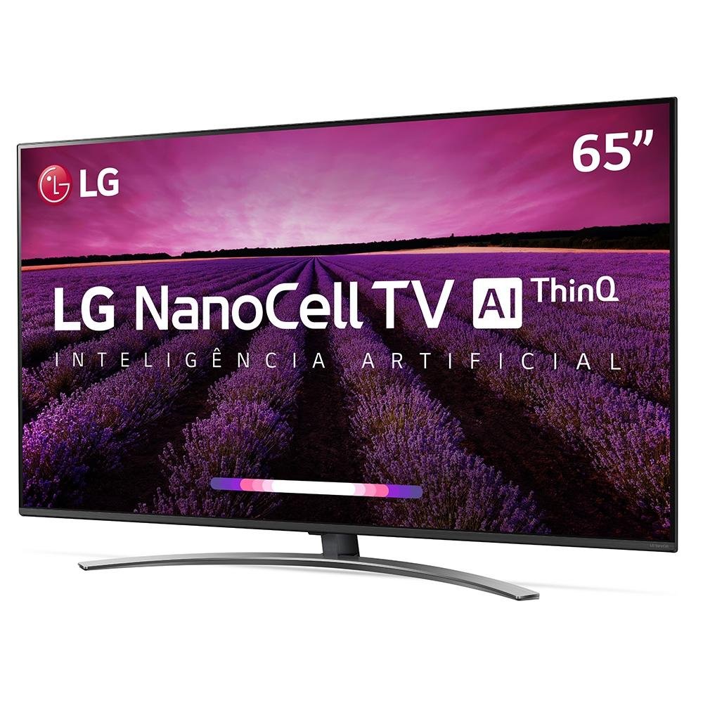 Imagem 4 de 9 do produto Smart TV LG 65 Polegadas LED UHD 4K NanoCell, 4 HDMI, 2 USB, Wi-Fi, Conversor Digital, ThinQ AI, HDR - 65SM8100