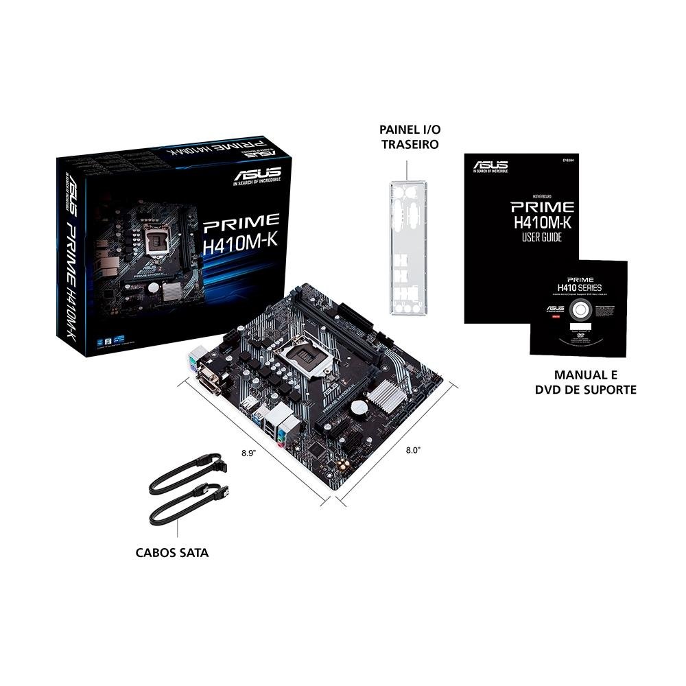 Placa-Mãe Asus Prime H410M-D | KaBuM!
