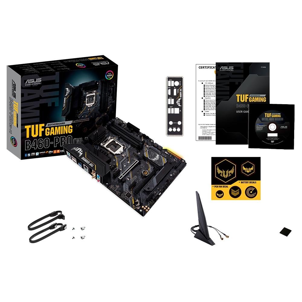 Imagem 9 de 15 do produto Placa-Mãe ASUS TUF Gaming B460-PRO (Wi-Fi), Intel LGA 1200, ATX, DDR4, Preto - TUF GAMING B460-PRO (WI-FI)