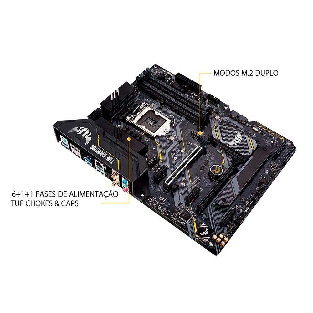 Imagem 13 de 15 do produto Placa-Mãe ASUS TUF Gaming B460-PRO (Wi-Fi), Intel LGA 1200, ATX, DDR4, Preto - TUF GAMING B460-PRO (WI-FI)