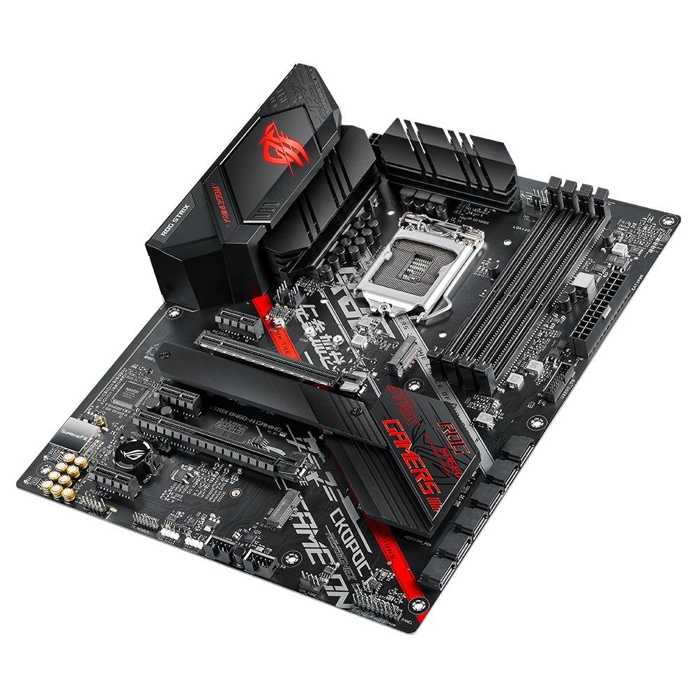 Imagem 5 de 12 do produto Placa-Mãe ASUS ROG Strix B460-H Gaming, Intel LGA 1200, ATX, DDR4, Preto - ROG STRIX B460-H GAMING
