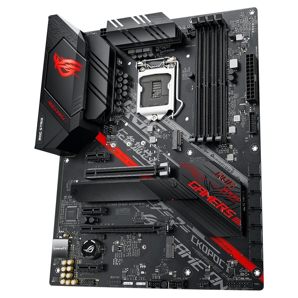 Imagem 4 de 12 do produto Placa-Mãe ASUS ROG Strix B460-H Gaming, Intel LGA 1200, ATX, DDR4, Preto - ROG STRIX B460-H GAMING