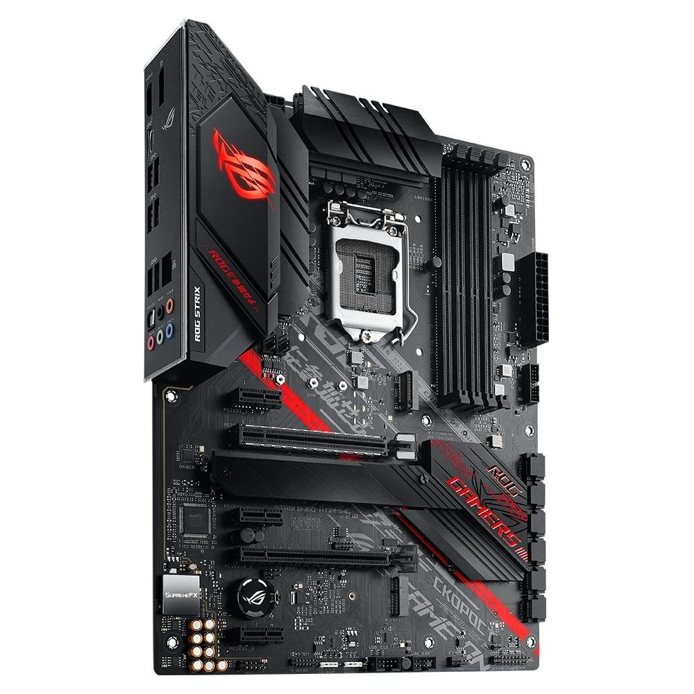 Imagem 2 de 12 do produto Placa-Mãe ASUS ROG Strix B460-H Gaming, Intel LGA 1200, ATX, DDR4, Preto - ROG STRIX B460-H GAMING