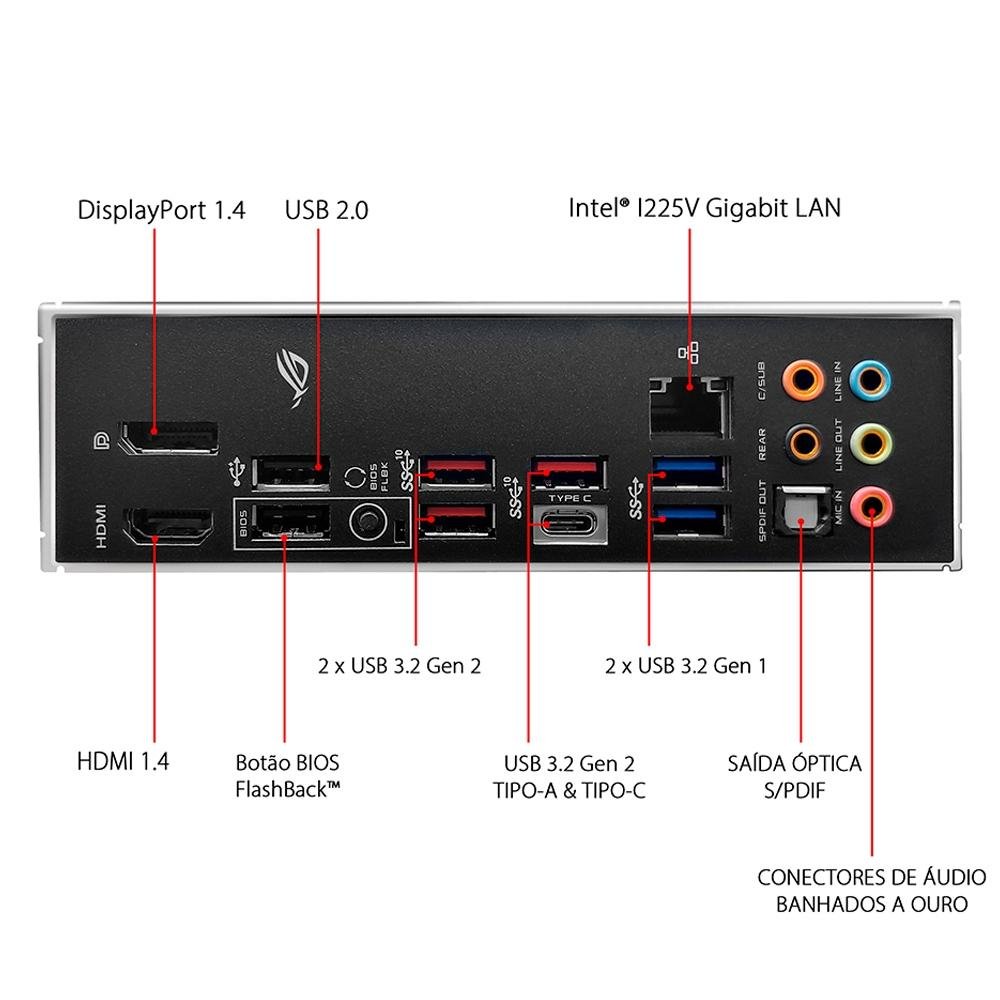 Placa Mãe Asus ROG Strix Z490-F Gaming, Intel LGA 1200, ATX, DDR4