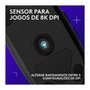 Mouse Gamer Logitech G203 LIGHTSYNC RGB, Efeito de Ondas de Cores, 6 Botões Programáveis e Até 8.000 DPI, Preto - 910-005793