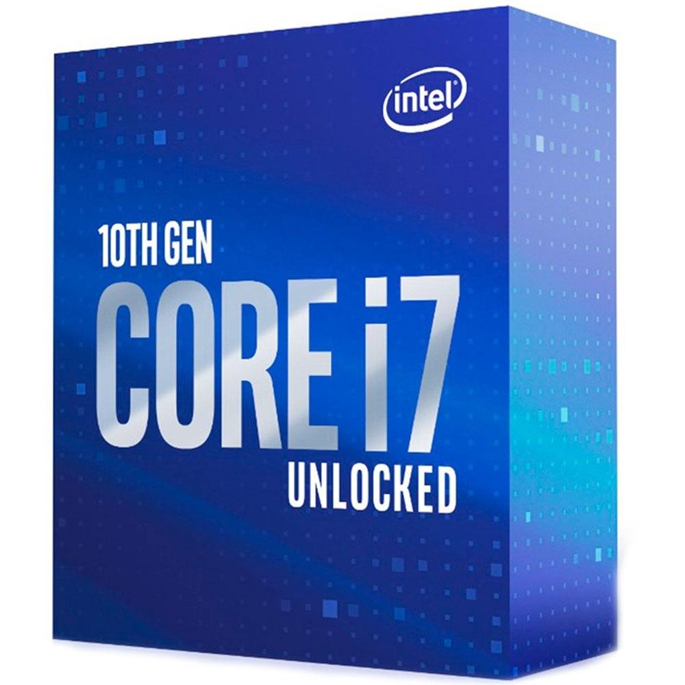 Processador Intel Core i7-10700K, 3.8GHz (5.1GHz Max Turbo), Cache 16MB, LGA 1200 - BX8070110700K Processador Intel Core i7-10700K, 3.8GHz (5.1GHz Max Turbo), Cache 16MB, LGA 1200 - BX8070110700K