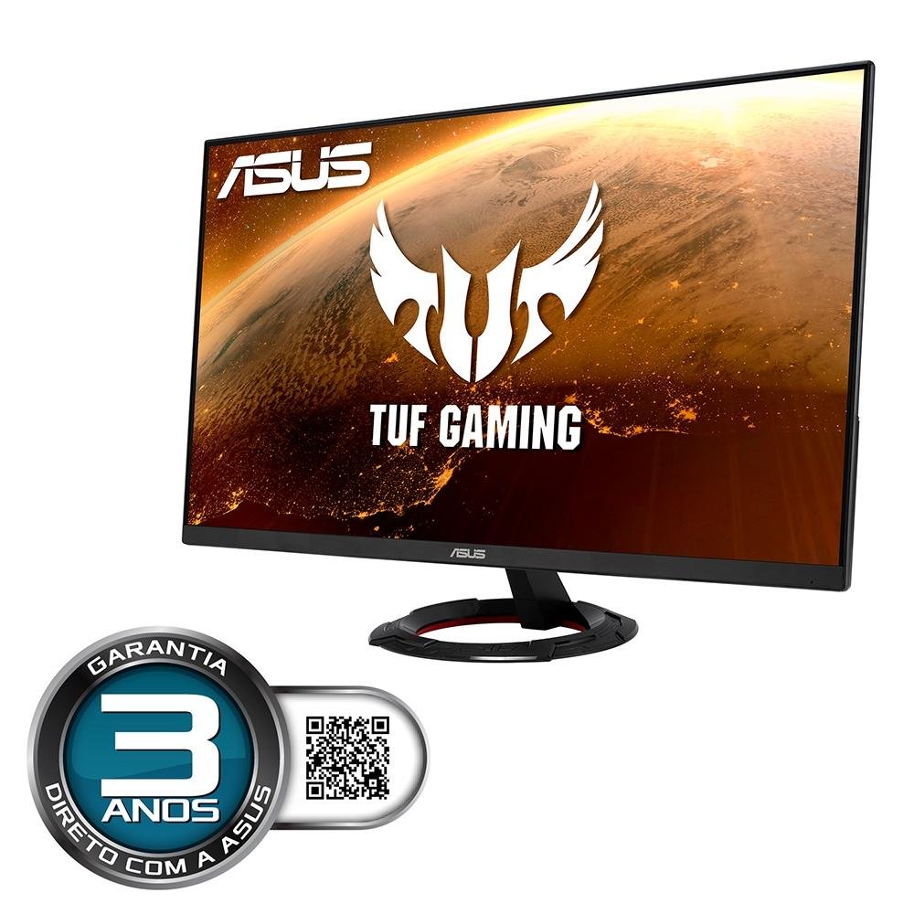 Imagem 5 de 10 do produto Monitor Gamer ASUS TUF Gaming 27", 144Hz, Full HD, 1ms, IPS, DisplayPort e HDMI, FreeSync, Preto - VG279Q1R