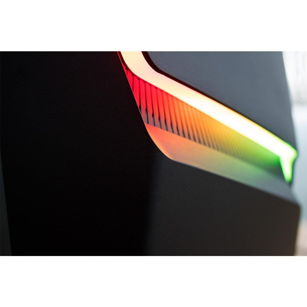 Gabinete Gamer Evolut Ashe, Mid Tower, RGB, com FAN, Lateral em Vidro - EG811
