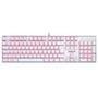 Teclado Mecânico Gamer Redragon Mitra K551W, LED, Switch Redragon MK2 Brown, ABNT2, Branco - K551W (BROWN)