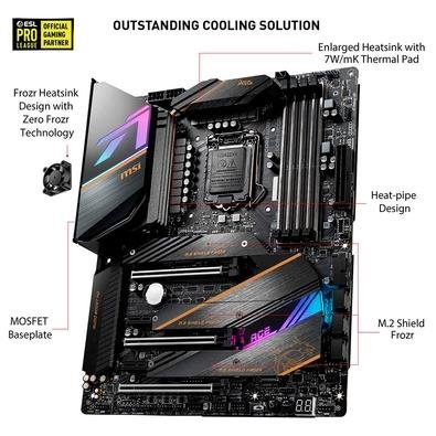 Placa Mãe MSI MEG Z490 Ace, Intel LGA 1200, ATX, DDR4 | KaBuM!
