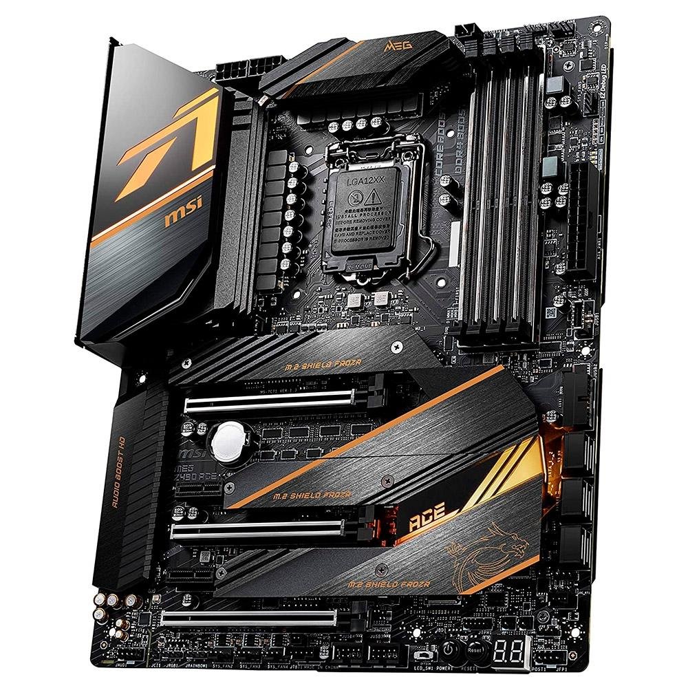 MSI Z490 ACE ＋ intel CORE i7-10700k Placa Mãe MSI MEG Z490 Ace, Intel LGA 1200, ATX, DDR4 | KaBuM!