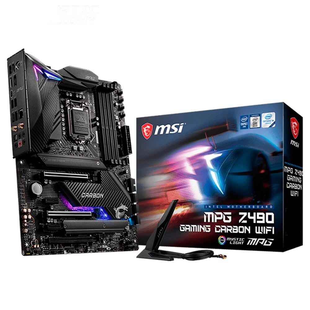 Placa Mãe MSI MPG Z490 Gaming Carbon Wi-Fi, Intel LGA 1200, ATX