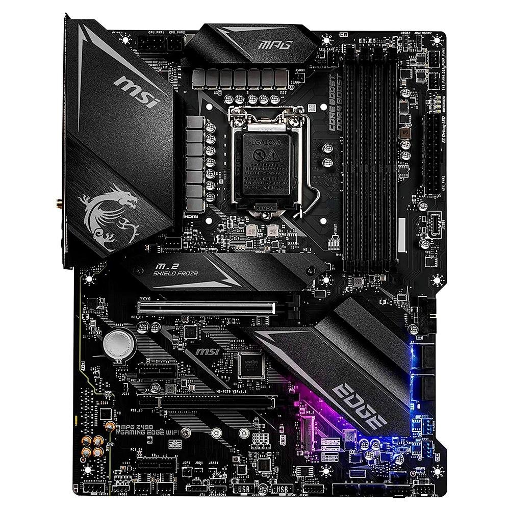 マザーボード MSI MAG Z490 GAMING PLUS ATX LGA1200 Placa Mãe MSI MPG Z490 GAMING EDGE Wi-Fi | KaBuM!