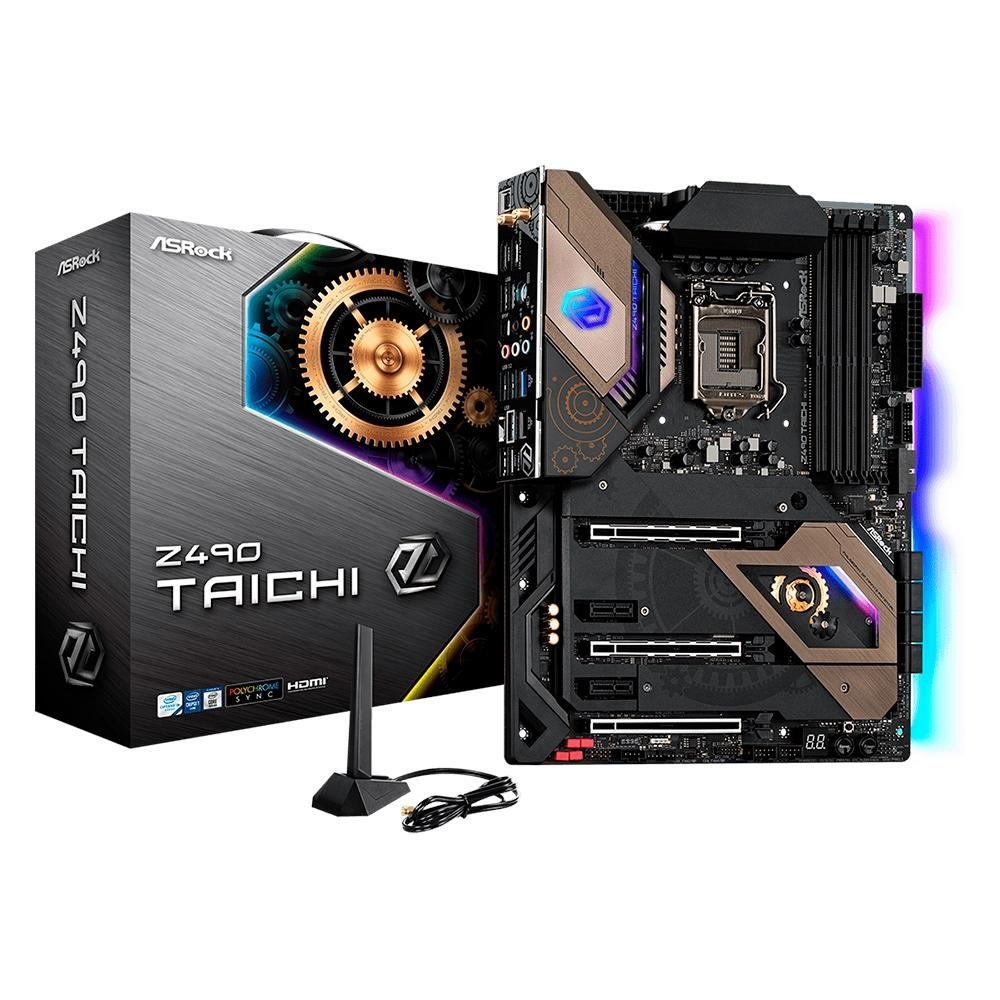Placa Mãe ASRock Z490 Taichi, Intel LGA 1200, ATX, DDR4 | KaBuM!
