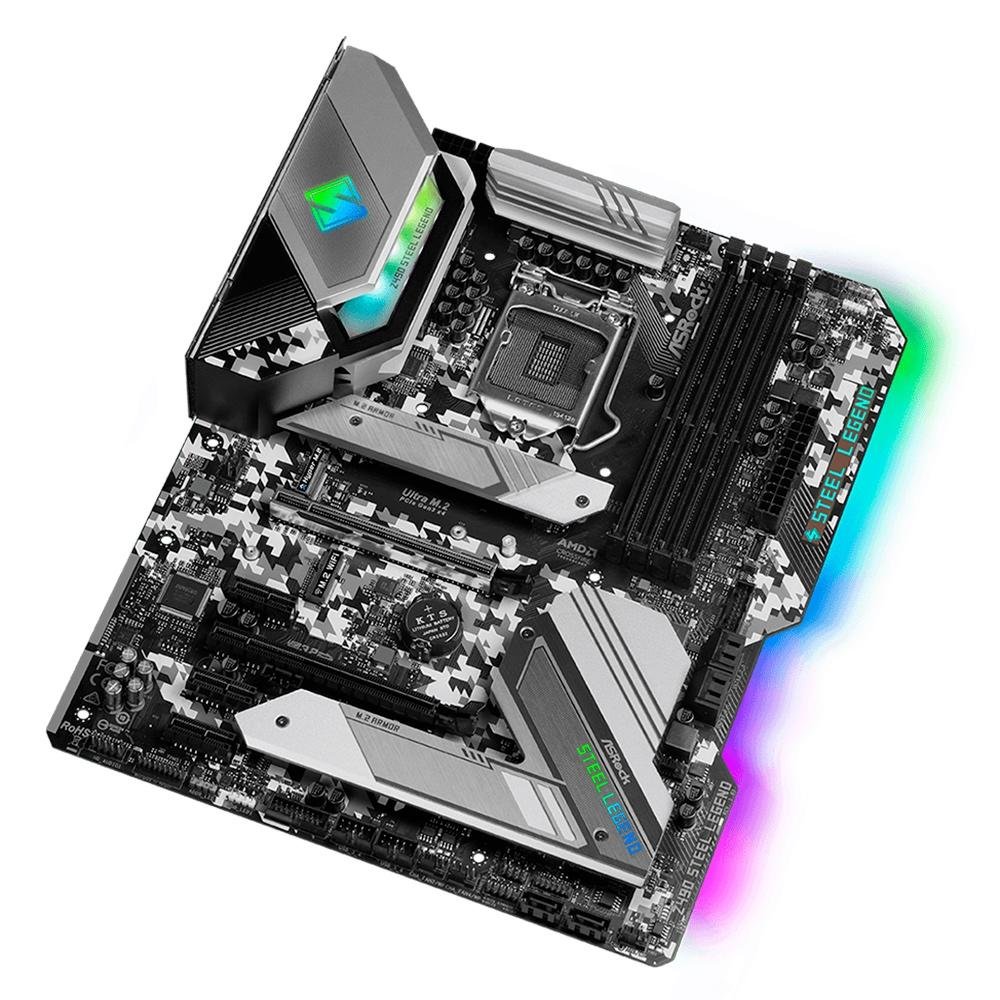 Placa Mãe ASRock Z490 Steel Legend, Intel LGA 1200, ATX, DDR4 - 90