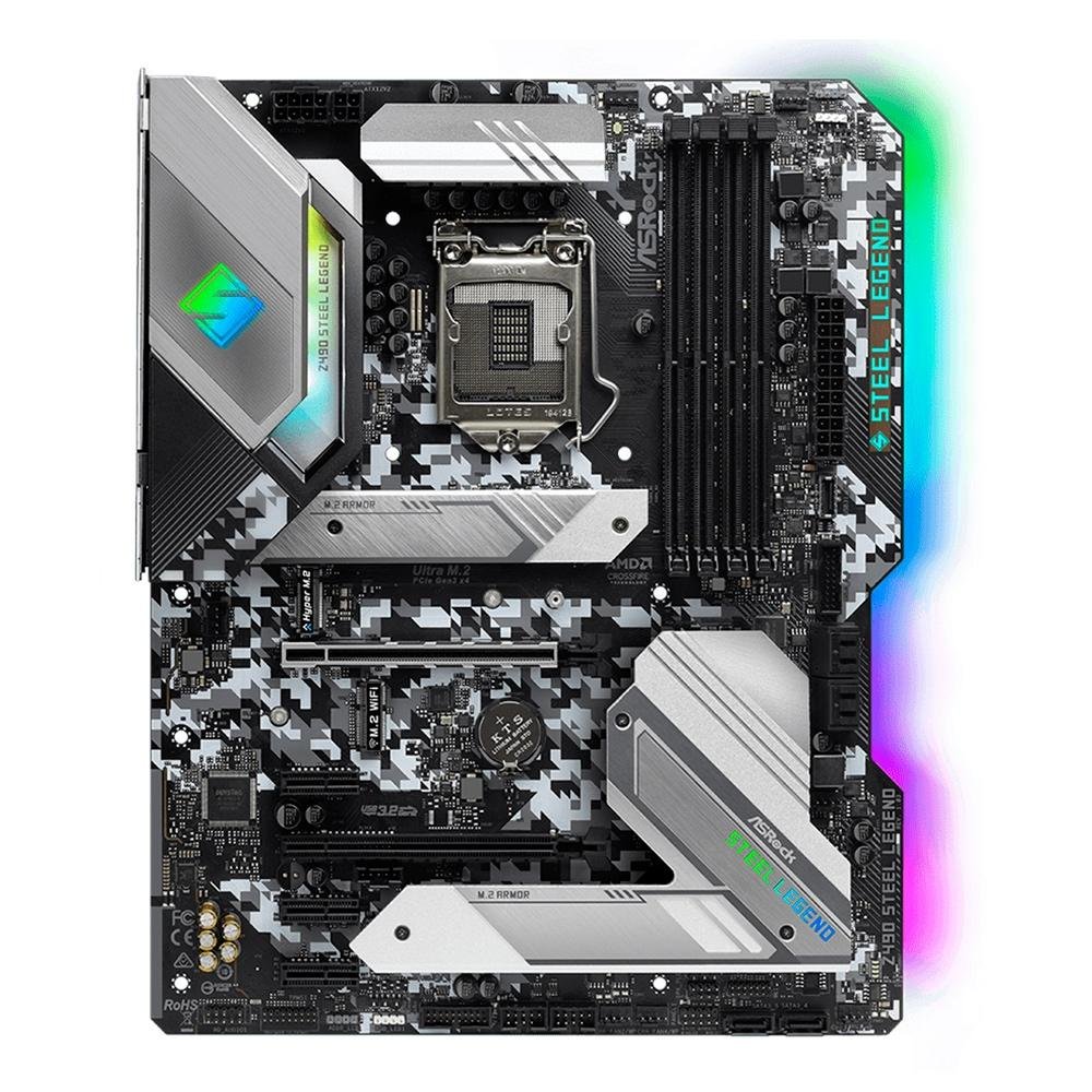 Placa Mãe ASRock Z490 Steel Legend, Intel LGA 1200, ATX, DDR4 - 90