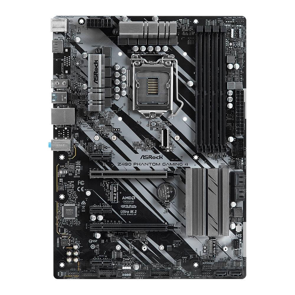 Placa Mãe ASRock Z490 Phantom Gaming 4, Intel LGA 1200, ATX, DDR4