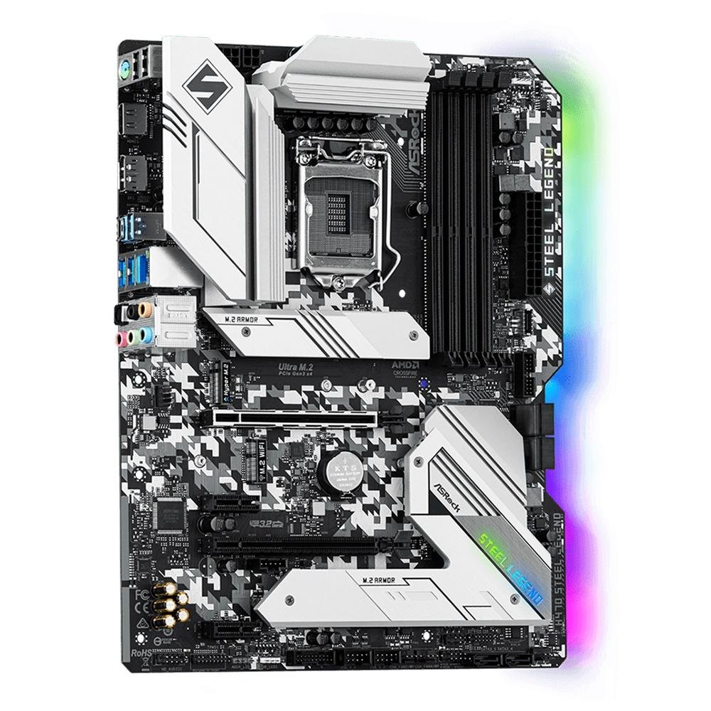 Imagem 3 de 5 do produto Placa-Mãe ASRock H470 Steel Legend, Intel LGA 1200, ATX, DDR4 - 90-MXBCK0-A0UAYZ