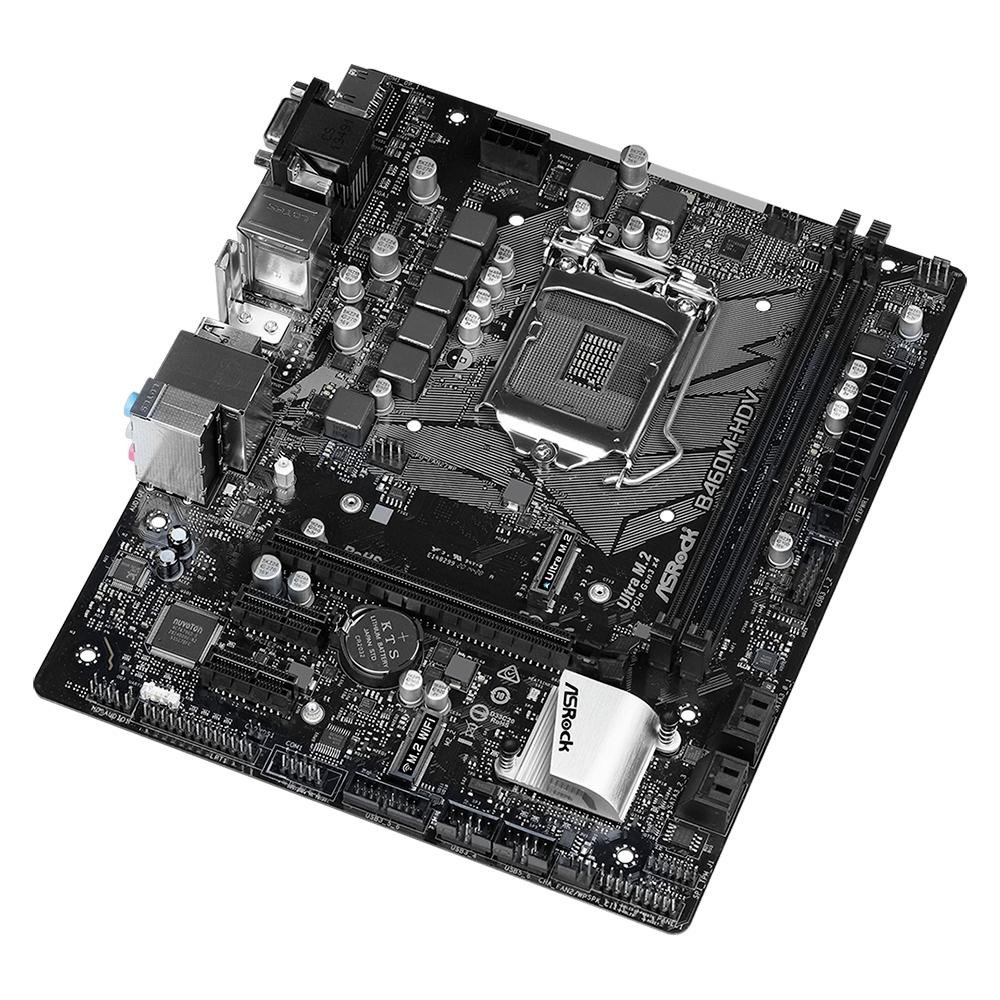 Placa Mãe ASRock B460M-HDV, Intel LGA 1200, Micro ATX, DDR4 | KaBuM!