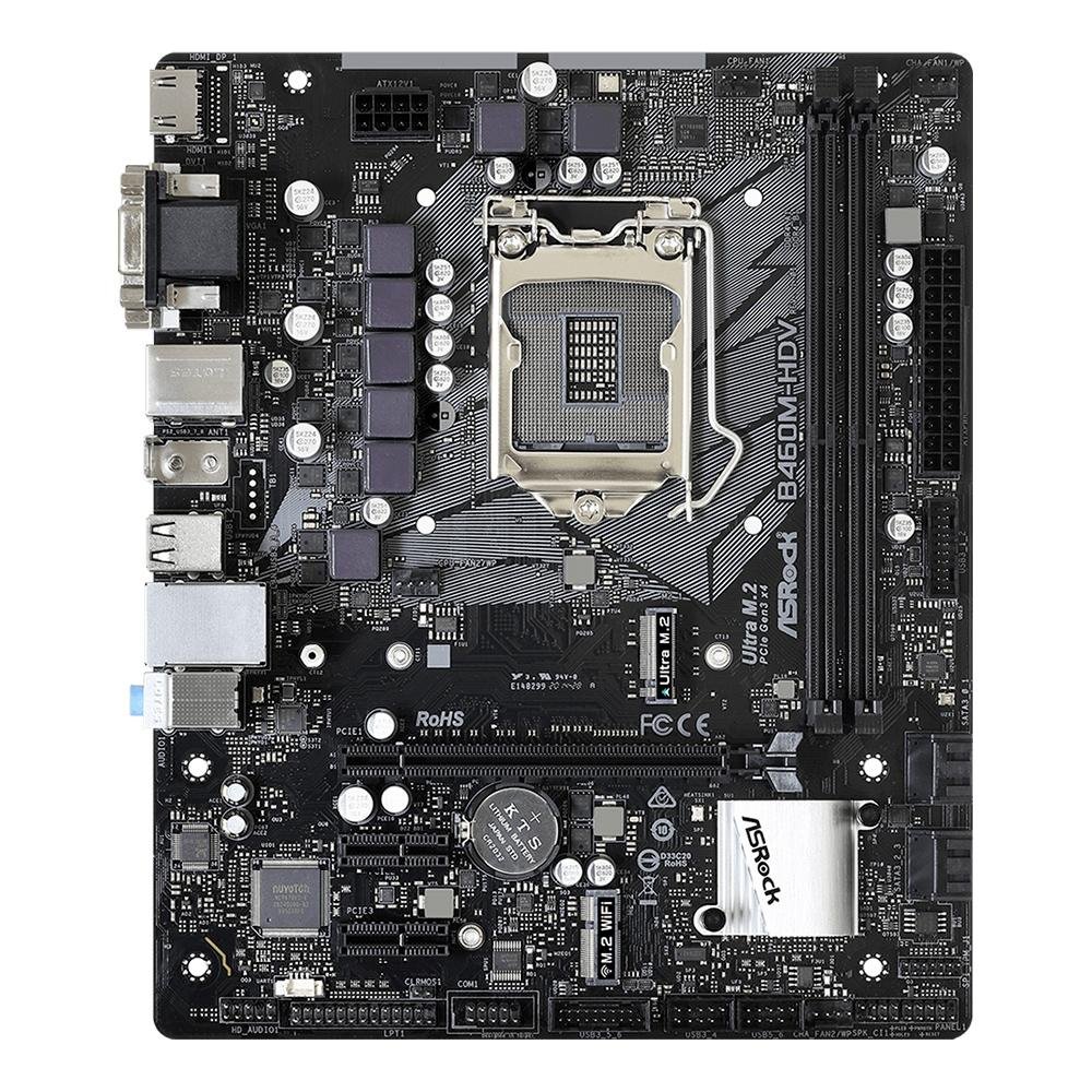 Placa Mãe ASRock B460M-HDV, Intel LGA 1200, Micro ATX, DDR4 | KaBuM!
