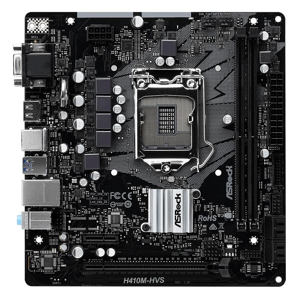 Imagem 4 de 5 do produto Placa-Mãe ASRock H410M-HVS, Intel LGA 1200, Micro ATX, DDR4