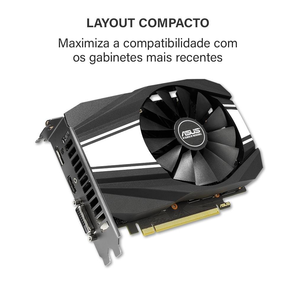 Imagem 13 de 13 do produto Placa de Vídeo Asus Phoenix NVIDIA GeForce GTX 1650 Super OC Edition, 4GB, GDDR6 - PH-GTX1650S-O4G
