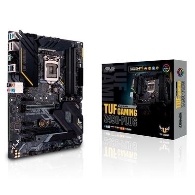 Placa-mãe gaming Intel® Z490 (LGA 1200) ATX com M.2, 14 estágios de energia DrMOS, LAN Intel 1Gb, HDMI, DisplayPort, SATA 6 Gbps, portas USB 3.2 Gen 2