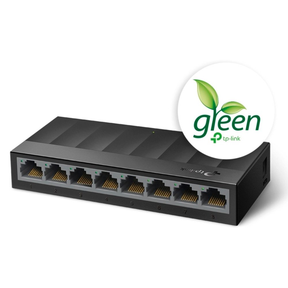 Switch Gigabit de Mesa TP-Link 8 Portas 10/100/1000Mbps - LS1008G Switch Gigabit de Mesa TP-Link 8 Portas 10/100/1000Mbps - LS1008G