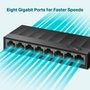 Switch Gigabit de Mesa TP-Link 8 Portas 10/100/1000Mbps - LS1008G