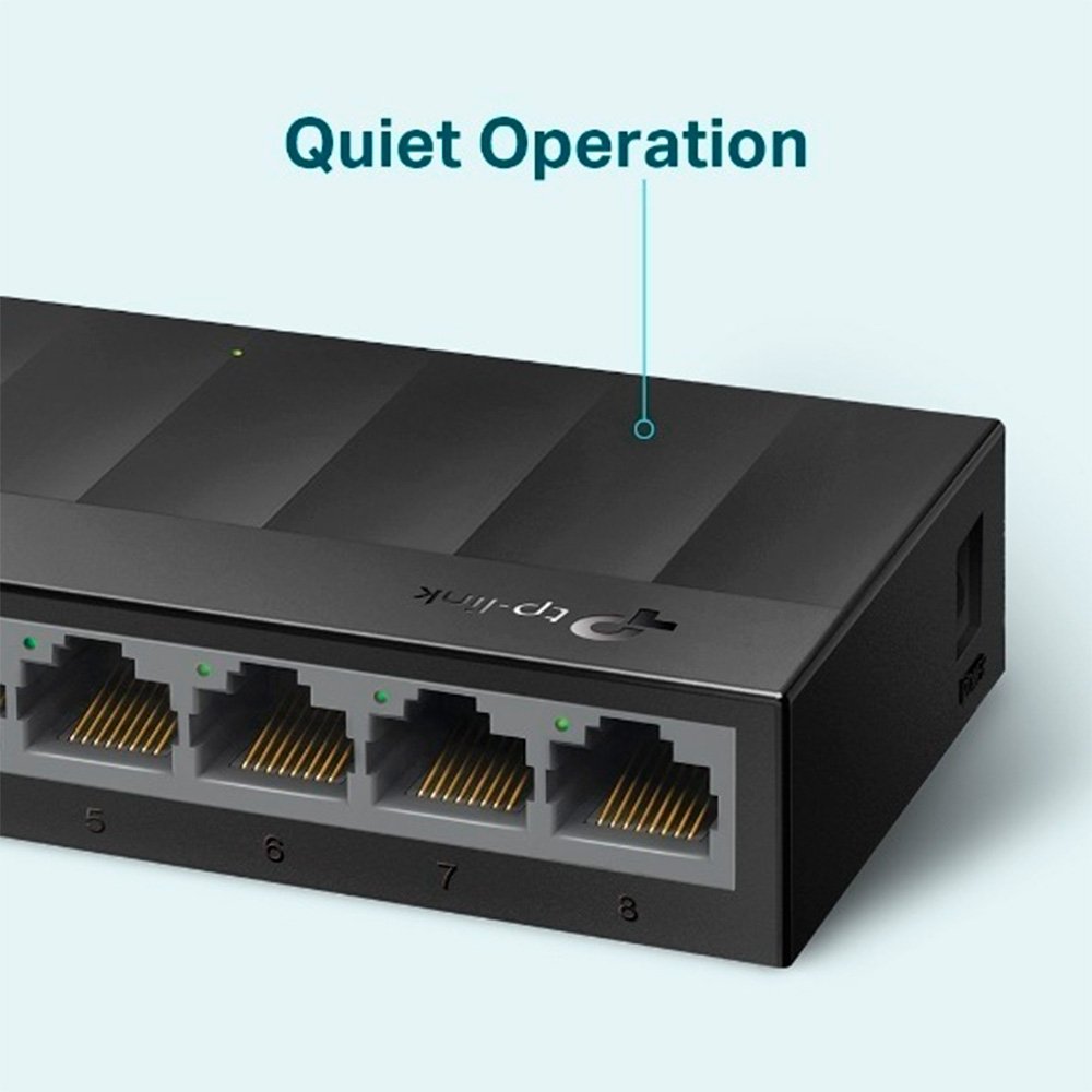 Switch Gigabit de Mesa TP-Link 8 Portas 10/100/1000Mbps - LS1008G Switch Gigabit de Mesa TP-Link 8 Portas 10/100/1000Mbps - LS1008G