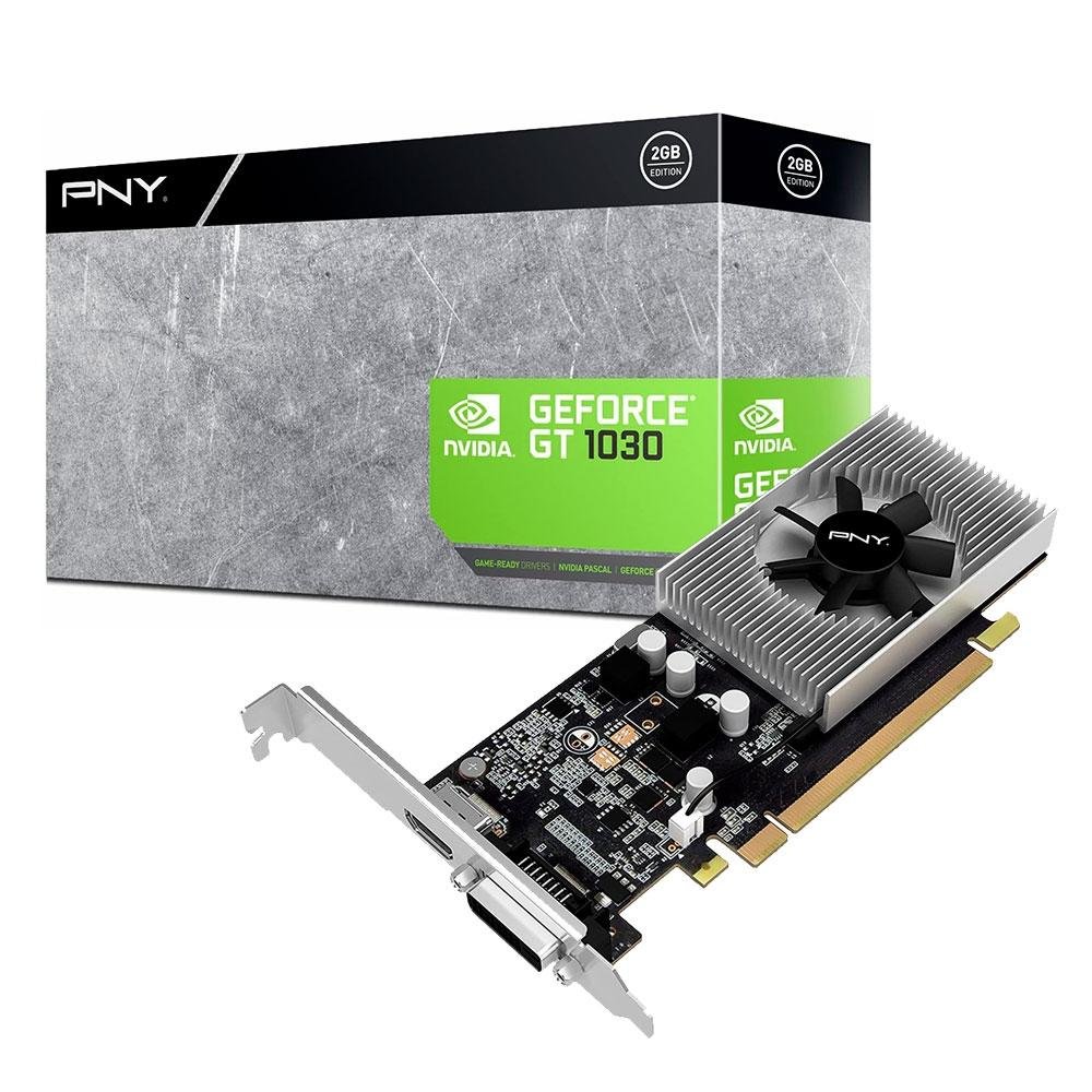 Placa de Vídeo PNY NVIDIA GeForce GT 1030, 2GB, GDDR4 - GMG103WE3G2CX1KTP
