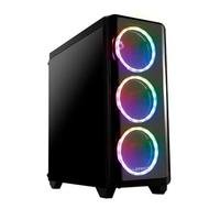 Gabinete Gamer Warrior, com painel lateral de vidro temperado e painel frontal de acrílico. Compátivel com fonte ATX, placas mãe ATEX, e micro ATX. Fi