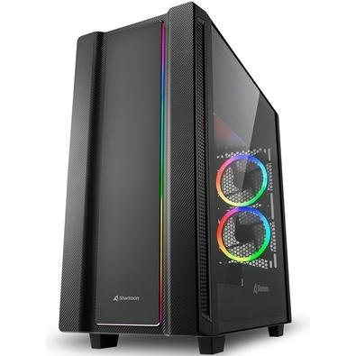 Uma revolução no estilo: Com a mid-tower ATX REV220, um elegante design de gabinete com sutil iluminação RGB encontra um novo conceito em configuração