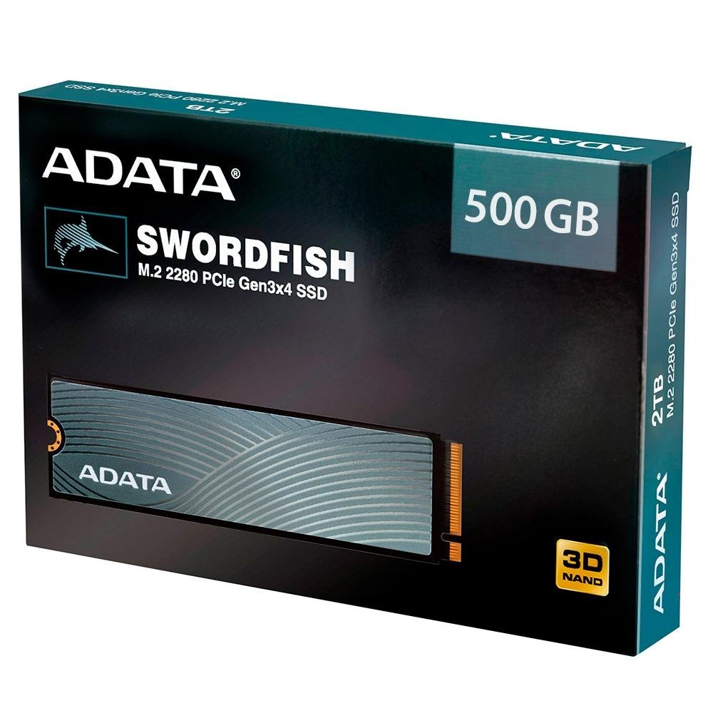 SSD Adata Swordfish, M.2 PCIe, Leituras: 1800MB/s
