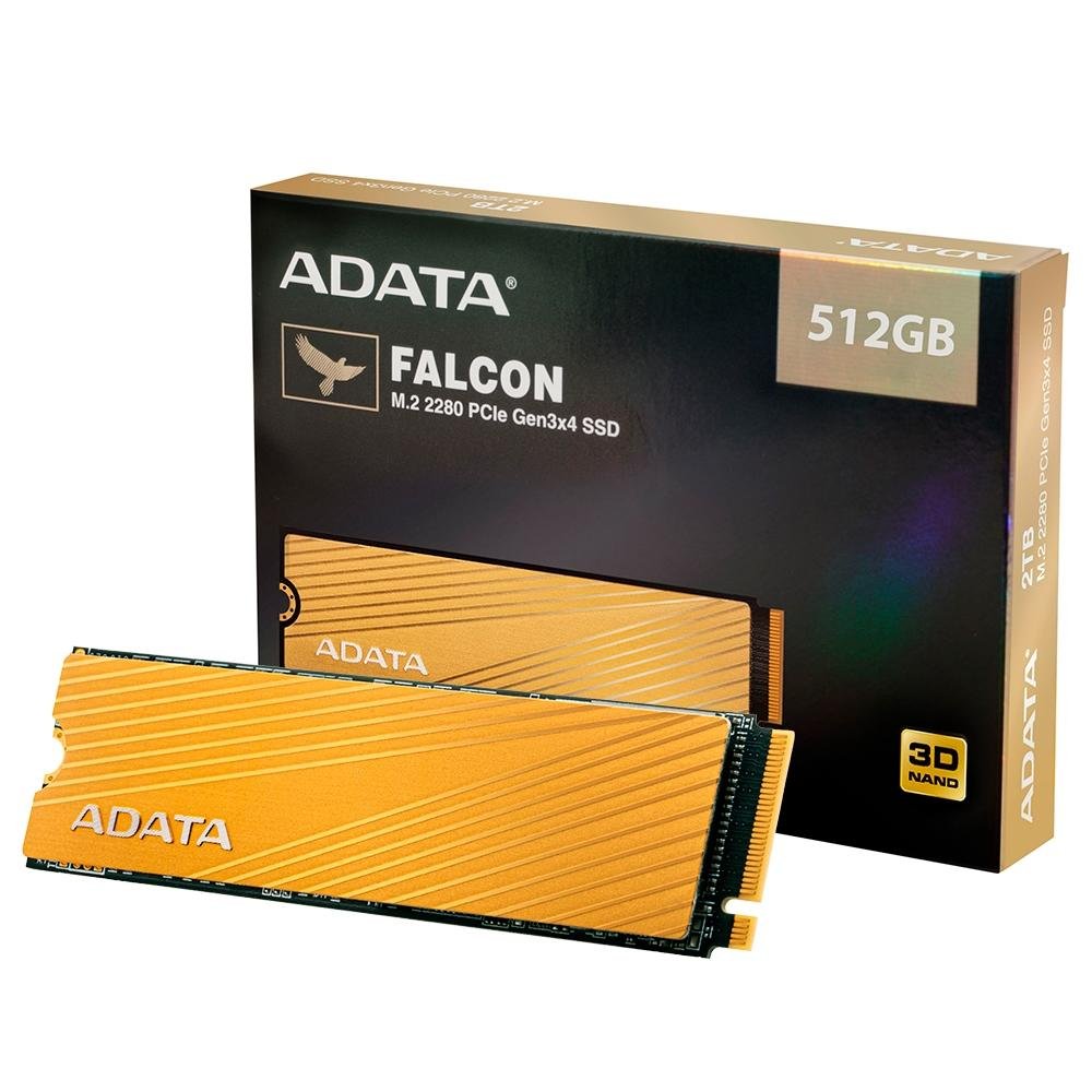 SSD 512 GB Adata Falcon, PCIe KaBuM!