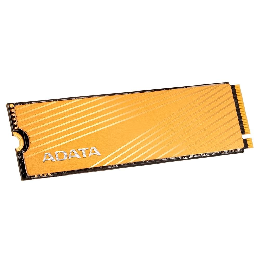 Imagem 2 de 5 do produto SSD Adata Falcon, 1TB, M.2 PCIe, Leitura: 3100MB/s e Gravação: 1500MB/s, Amarelo - AFALCON-1T-C