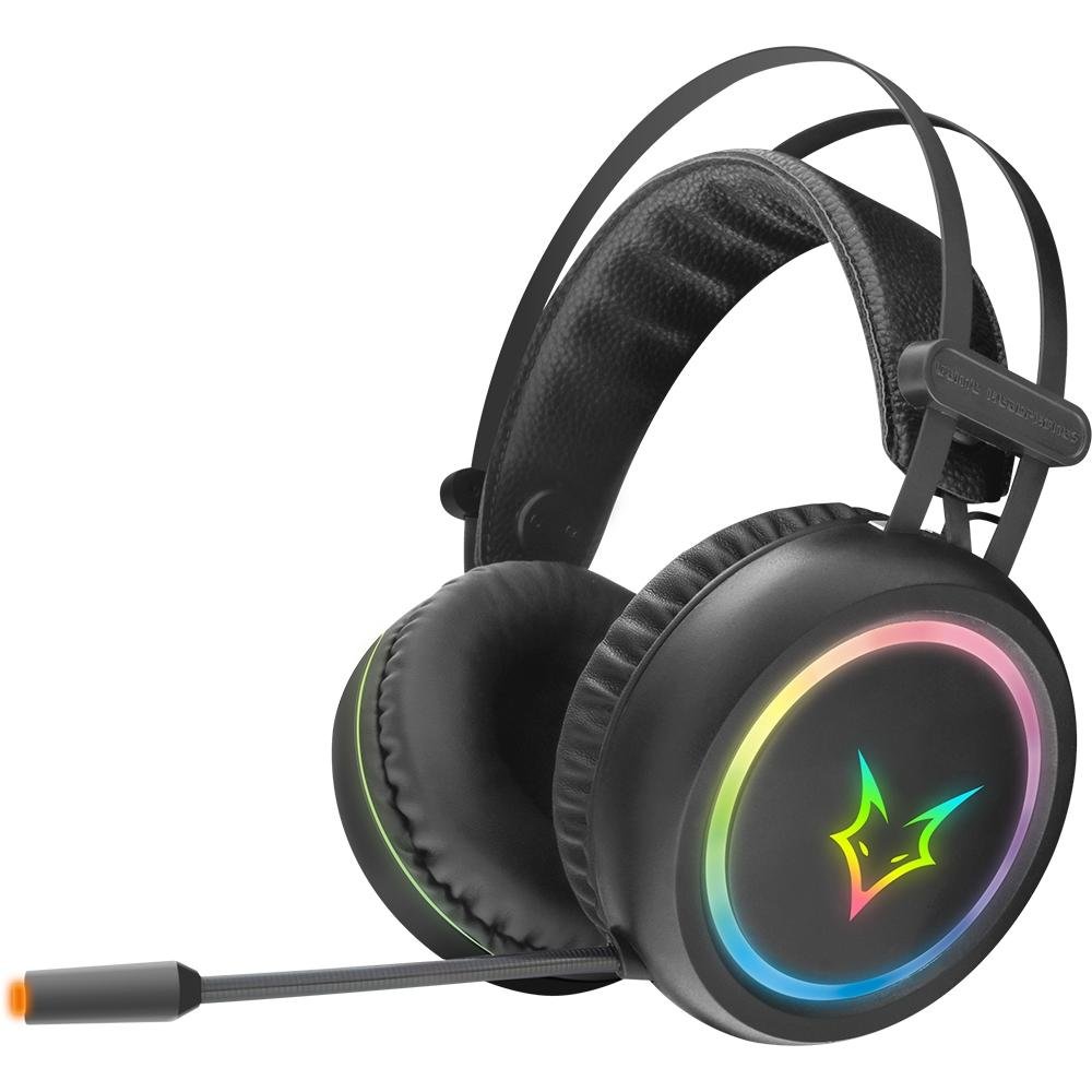 Headset Gamer Husky Gaming Polar, Preto, P2, Drivers 50mm, Rainbow -  HGMD002 | KaBuM!