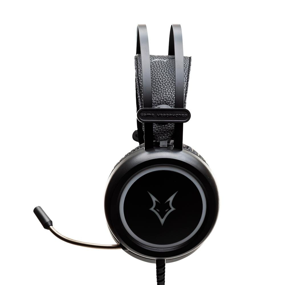 Imagem 3 de 6 do produto Headset Gamer Husky Gaming Polar, Preto, P3, Drivers 50mm, Rainbow - HGMD002