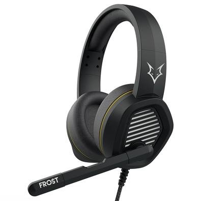 Headset Gamer Husky Gaming Frost, Preto, P2, Drivers 50mm Aproveite sua gameplay com total imersão! O Headset Gamer Frost foi pensado em cada detal