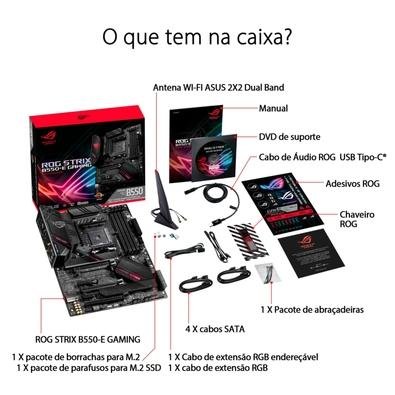Placa Mãe Asus ROG Strix B550-E Gaming | KaBuM! Placa Mãe Asus ROG Strix B550-E Gaming | KaBuM!