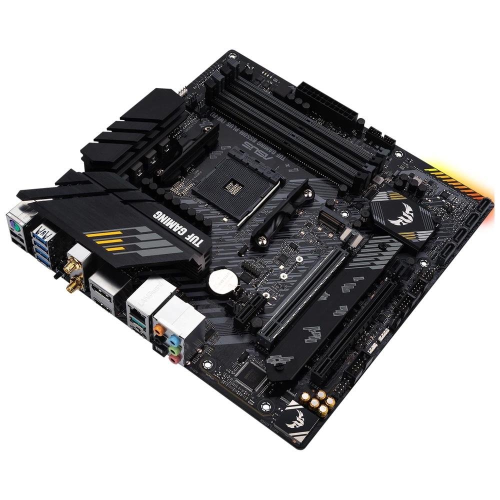 Imagem 5 de 6 do produto Placa-Mãe ASUS TUF Gaming B550M-Plus Wi-Fi, AMD AM4, mATX, DDR4, Preto - 90MB1490-M0EAY0