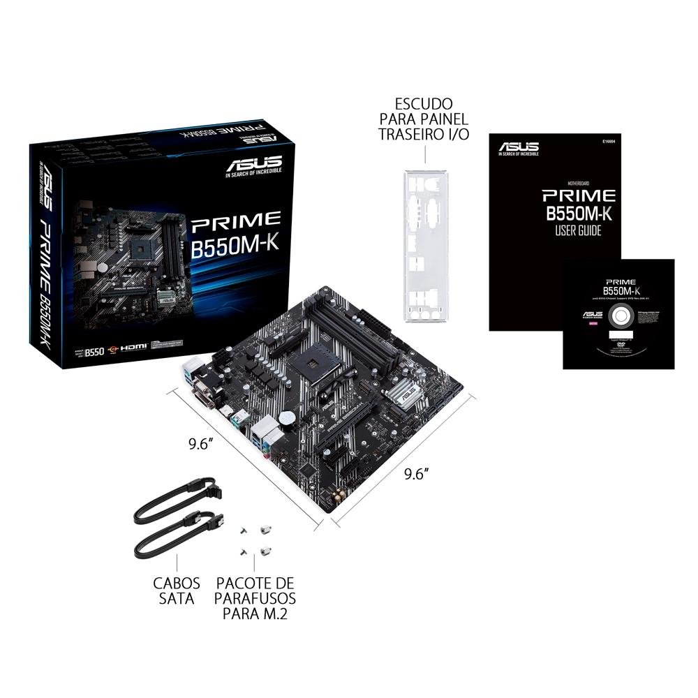 ASUS PRIME B550M-K マザーボード+Ryzen5700x Placa Mãe Asus Prime B550M-K | KaBuM!