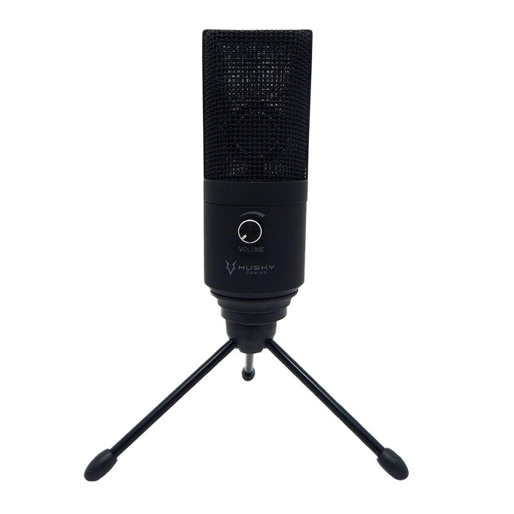 Imagem 2 de 5 do produto Microfone Gamer Husky Gaming Howl Podcast, Preto, USB, Condensador - HGMM001