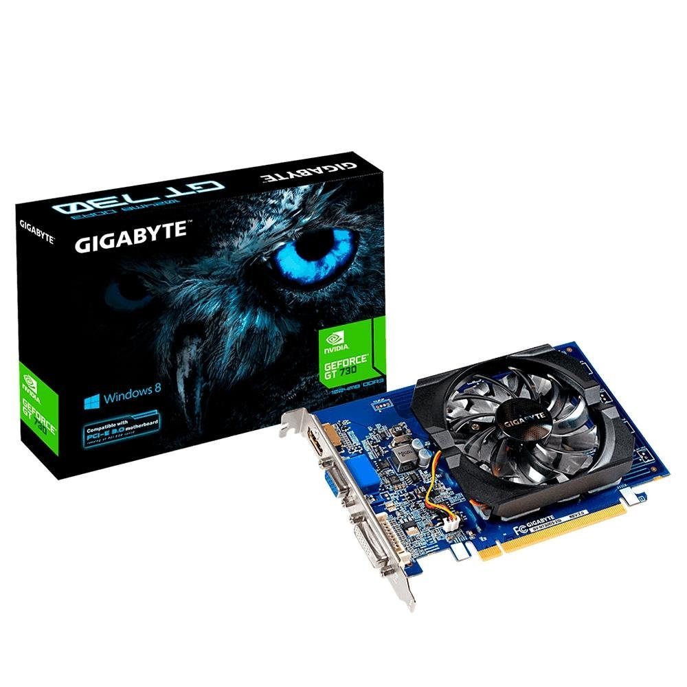 【10個セット】NVIDIA GeForce GT 730 2GB GDDR5 Placa de Vídeo GT 730 Gigabyte NVIDIA GeForce, 2GB GDDR5 - GV