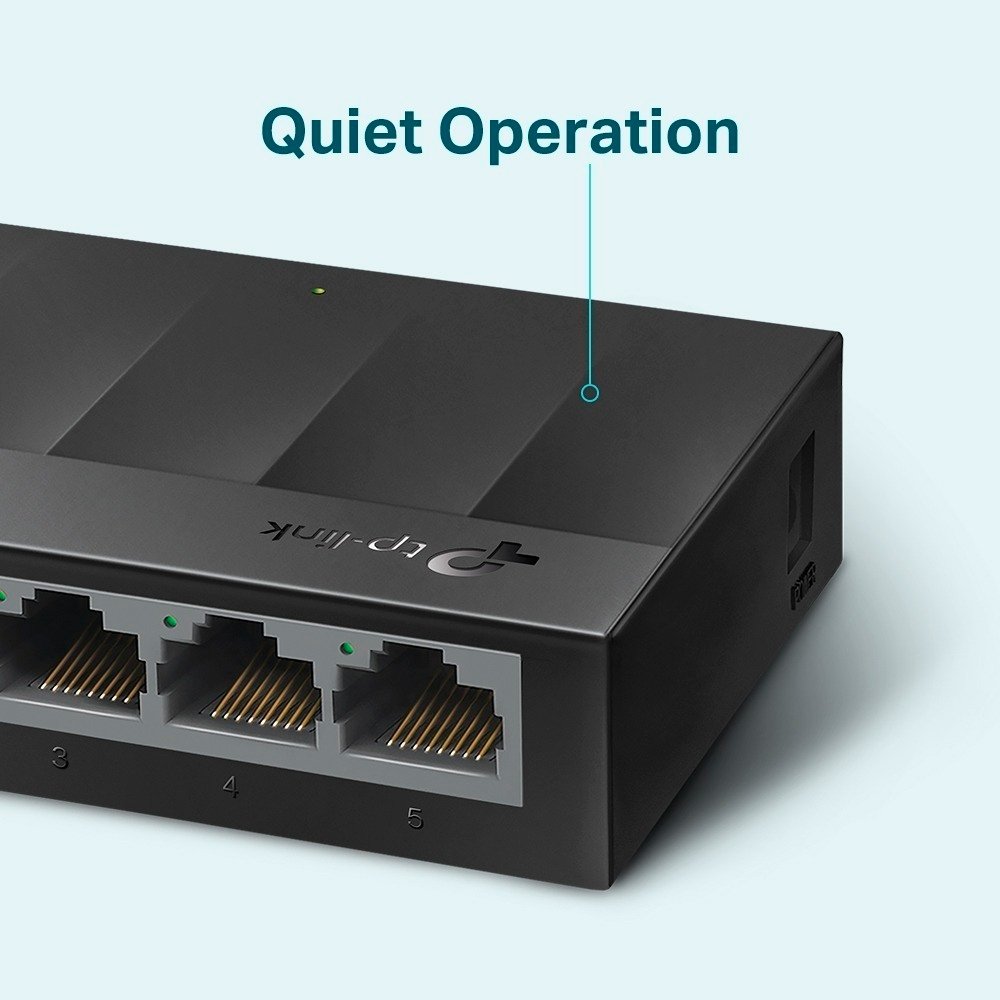 Switch de Mesa TP-Link, 5 Portas 10/100/1000Mbps - LS105G Switch de Mesa TP-Link, 5 Portas 10/100/1000Mbps - LS105G