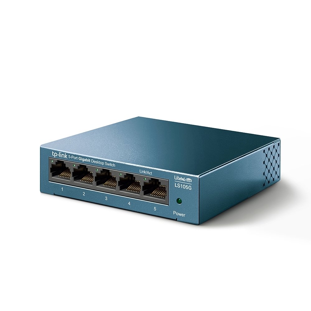 Imagem 2 de 5 do produto Switch de Mesa TP-Link, 5 Portas 10/100/1000Mbps - LS105G