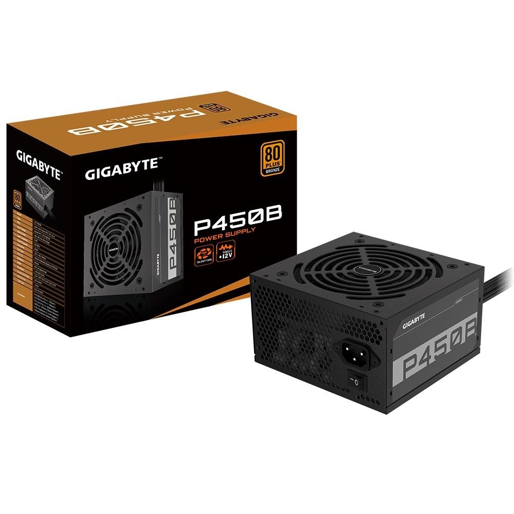 Fonte Gigabyte GP-P450B, 450W, 80 Plus Bronze, PFC Ativo, Com Cabo, Preto - 28200-P450B-1BRR Fonte Gigabyte GP-P450B, 450W, 80 Plus Bronze, PFC Ativo, Com Cabo, Preto - 28200-P450B-1BRR
